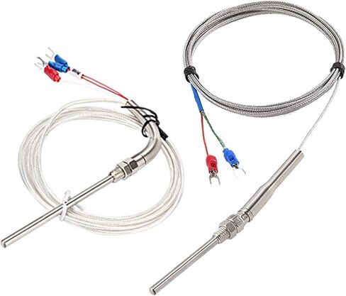 0-800 Degree M8 1m 2m 3m 5m K J PT100 Type 50mm Probe Screw Thread Cable Thermocouple Oven Temperature Sensor(1m M8 PT100) in Saudi Arabia