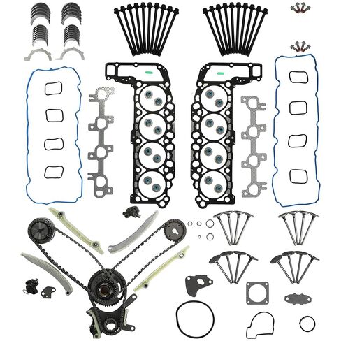 MLS Head Gasket Set with Bolts Fit for Dodge Ram 1500 Dakora Durango Jeep Grand Cherokee 1999-2003 4.7L V8 SOHC 16 Valve HS26157PT ES71129 CS26157 in Kuwait