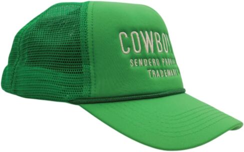 Sendero Provisions Co. Cowboy Adjustable Snapback Foam Trucker Hat with Embroidered Design & Mesh Back for Breathability (Black/Gold) - One Size in Kuwait