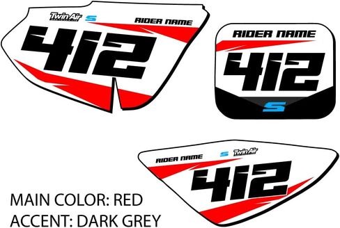 2013-2025 CRF 50F SG64 مجموعة لوحات أرقام MX المخصصة Senge Graphics Kit المتوافقة مع Honda in Kuwait