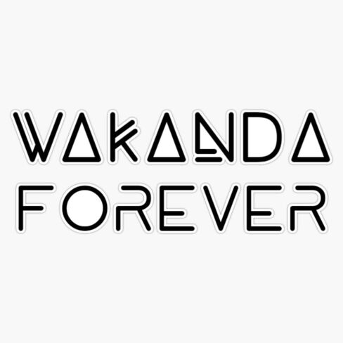 Magnet Wakanda Forever Essential Cool Magnet Vinyl Decal Sticker 5" in Saudi Arabia
