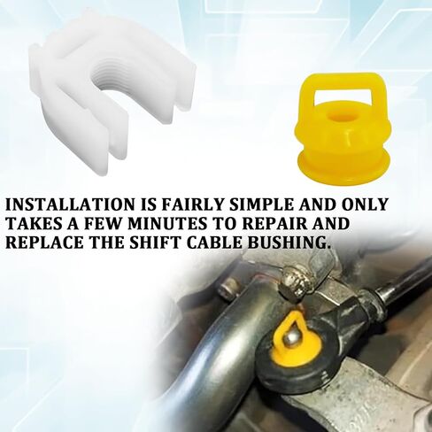 Transmission Shifter Linkage Cable Bushing Repair Kit 3PCS for Chevy Silverado 1500 2500 3500 4.3L 5.3L GMC JEEP RAM Dodge Buick Cadillac 2004-2020 Shift Cable Bushing 14104 15276979 52855956AG in Kuwait