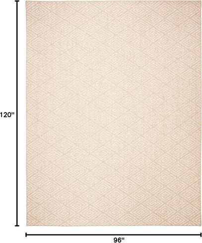 SAFAVIEH Palm Beach Collection Accent Rug - 4' x 6', Beige & Beige, Sisal Design, Non-Shedding & Easy Care, Ideal for High Traffic Areas in Entryway, Living Room, Bedroom (PAB360A) in Saudi Arabia