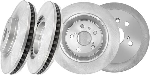 PM Auto Set of 4 Front 296mm-Rear 281mm Disc Brake Rotors Replacement For 2012-2017 Toyota Camry in Saudi Arabia