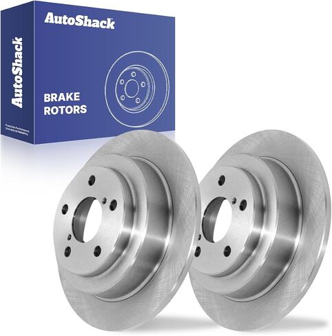 AutoShack Rear Drilled & Slotted Brake Rotors | Replacement for 1990-1999 Subaru Legacy 1993-1996 1998-2007 Impreza 1998-2008 Forester 2005-2006 Saab 9-2X AWD | E-Coated | 2-PC Set | ShadowGuard in Saudi Arabia
