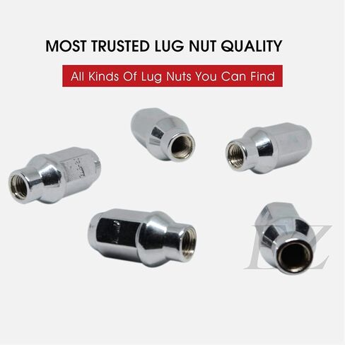 20 ET Conical Bulge Long Lug Nuts 9/16" with Center Washers 0.33" Shank 0.75" Dia 1.75" Length in Saudi Arabia