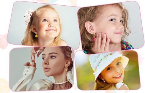 مجموعة أقراط Preppy مع أقراط متدلية ملونة على شكل ابتسامة سعيدة ومشرقة على شكل قلب ونجمة ذهبية صغيرة أقراط متدلية عصرية Y2K هدايا مجوهرات Preppy للفتيات المراهقات والنساء والأطفال in Kuwait