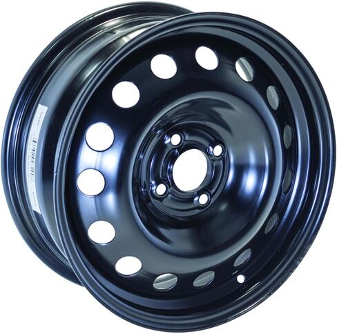 New 16x6.5 inch Custom Wheel - Black Standard Steel Rim ST Bolt- Pattern 4x100 mm Offset 42 mm in Saudi Arabia