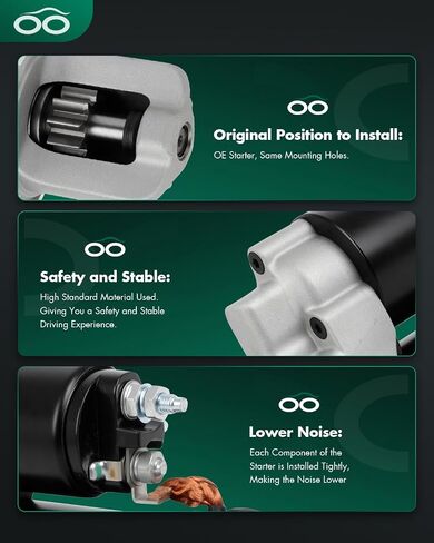 SCITOO Starter for 32794 Starter Motor Fits for 2014 for Mercedes-Benz for C300 3.5L,2013-2015 for Mercedes-Benz for C350 3.5L,2013-2016 for Mercedes-Benz for E350 3.5L in Saudi Arabia