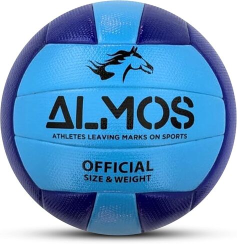 Almos Training Volleyball | Blue | Indoor Outdoor Volleyballs Sports Training Game Play Ball for Professionals| Adult | Official size in Saudi Arabia