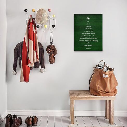 PHAMTE Vintage Snowy Winter Landscape Christmas Wall Art Decor Canvas, Farmhouse Rustic Festive Pictures Wall Decor Art Gifts for Living Room Home, Muted Moody Artwork for Walls 11x14 inch in Kuwait