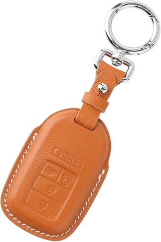 for Honda Leather Key Fob Cover with Keychain Compatible with Honda Civic, Accord, Pilot, CR-V, HRV, CRZ,Fit, Odyssey, Ridgeline, Clarity EX EX-L Smart key (Blue) in Saudi Arabia