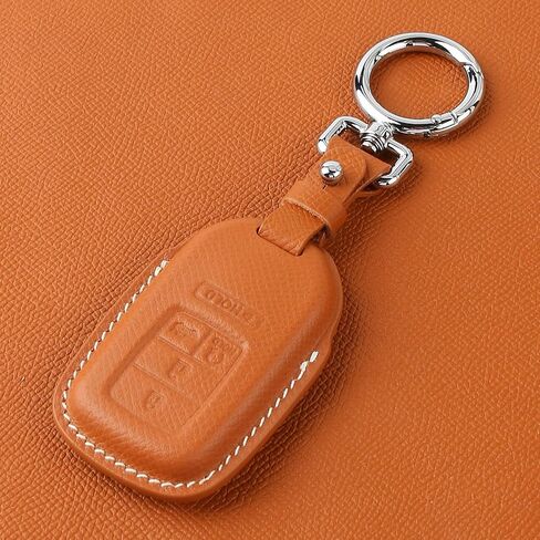 for Honda Leather Key Fob Cover with Keychain Compatible with Honda Civic, Accord, Pilot, CR-V, HRV, CRZ,Fit, Odyssey, Ridgeline, Clarity EX EX-L Smart key (Blue) in Saudi Arabia