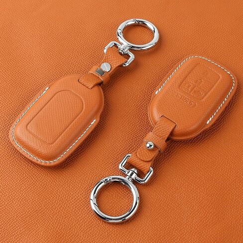 for Honda Leather Key Fob Cover with Keychain Compatible with Honda Civic, Accord, Pilot, CR-V, HRV, CRZ,Fit, Odyssey, Ridgeline, Clarity EX EX-L Smart key (Blue) in Saudi Arabia
