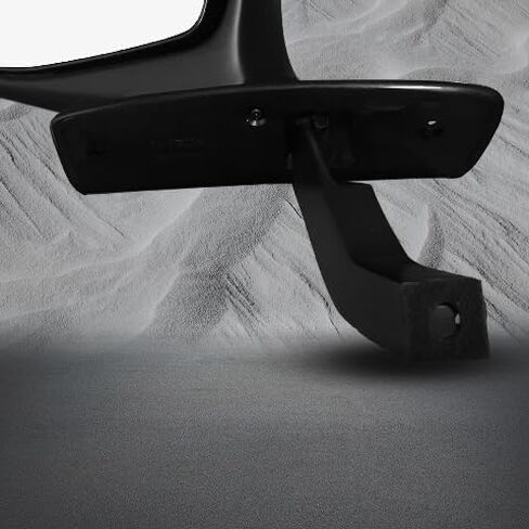 PM Auto Pair of 2 Left Driver Chrome/Flat-Right Passenger Side Chrome/Convex+Warning Manual Foldaway View Mirror Black Chrome For 1992-1996 Ford F-150 in Saudi Arabia