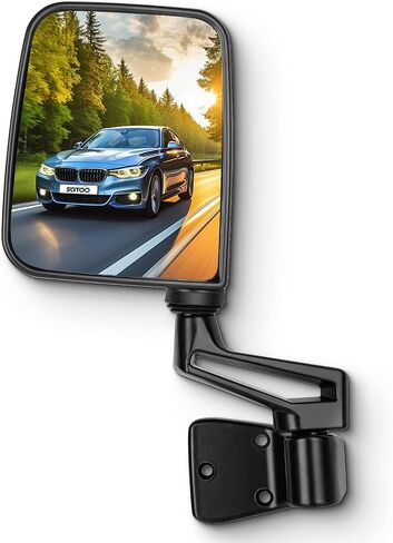 SCITOO Driver Side View Mirror Fit For 1995 1997-2002 For Jeep Wrangler 1987-94 Models with Half Door Manual Fold Manual adjustment Left Outside Exterior Mirror CH1320102 55027208 in Saudi Arabia
