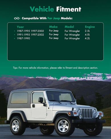 SCITOO Driver Side View Mirror Fit For 1995 1997-2002 For Jeep Wrangler 1987-94 Models with Half Door Manual Fold Manual adjustment Left Outside Exterior Mirror CH1320102 55027208 in Saudi Arabia
