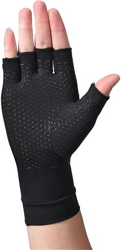 1Pair Black Silicone Gloves, Soft Wrist Protection, Sports Cycling Half Finger Gloves in Saudi Arabia