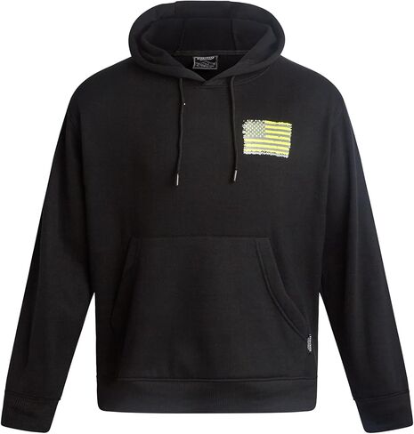 Bass Creek Outfitters Men's High Visibility Warm Sweatshirt - Safety Workwear Pullover Hoodie: Neon Yellow, Orange in Saudi Arabia