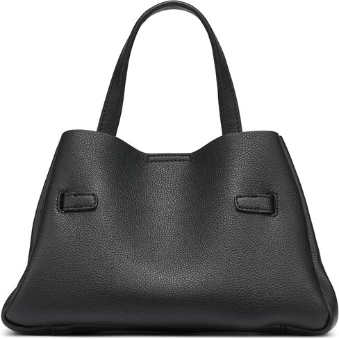DKNY Small Satchel Bag, Black/Silver in Saudi Arabia