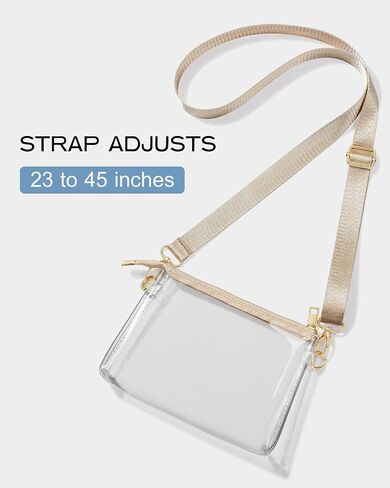 Clear Bag for Stadium Events, Clear Purse for Women Stadium Crossbody, Sports Fan Handbags for Concert Outfits in Kuwait