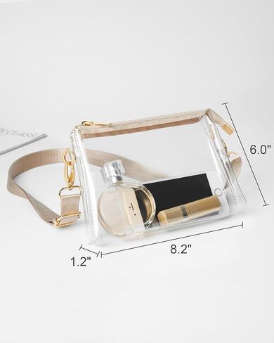 Clear Bag for Stadium Events, Clear Purse for Women Stadium Crossbody, Sports Fan Handbags for Concert Outfits in Kuwait