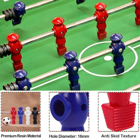 26pcs Foosball Men Replacement, Soccer Player Set Football Players Parts Foosball Man Table Player Football Machine Accessories Replacement Parts in Saudi Arabia
