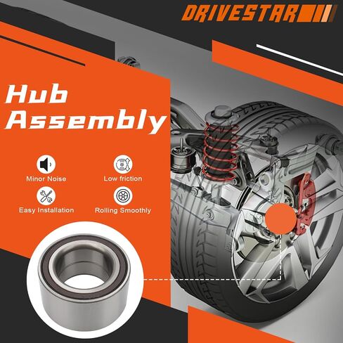DRIVESTAR 510108 Front Wheel Hub Bearing fit for Mercedes Benz C300, CL550, CLS550, CLS63 AMG, CLS63 AMG S, E350, E400, E550, GLK250, GLK350, S350, S550 in Saudi Arabia