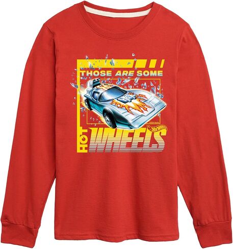 Hot Wheels - تي شيرت طويل الأكمام لبعض الشباب والأطفال الصغار in Saudi Arabia