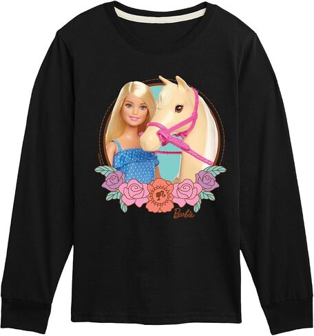 Barbie - Horse Photo - Youth Long Sleeve Graphic T-Shirt in Saudi Arabia