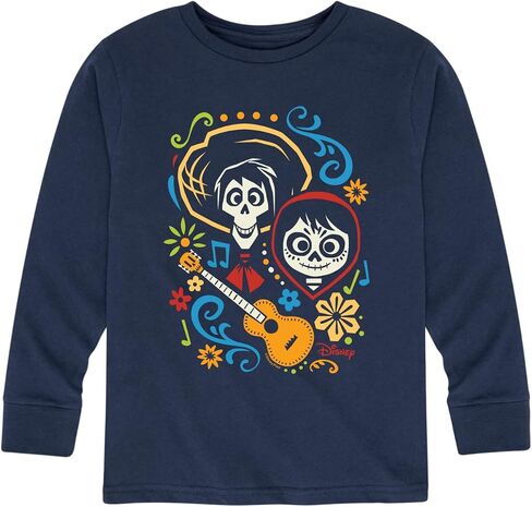 Disney Coco - Hector and Miguel - Toddler and Youth Long Sleeve Graphic T-Shirt in Saudi Arabia