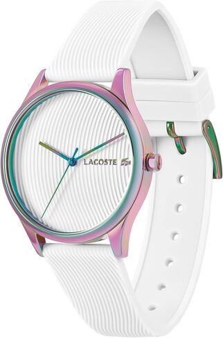 Lacoste Falda Women's 3H Quartz Watch, Silicone Wristband, Water Resistant up to 5ATM/50 Meters, Chic and Easy-to-Wear Timepiece for Her, 36mm in Saudi Arabia
