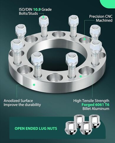 SCITOO 4Pcs 8x170 Wheel Spacers 1 inch Studs 14x2 Bore 125mm Fit for Ford for F-350 Super Duty 1999-2016, for Ford for F-350 2011-2016, for Ford for F-250 Super Duty 1999-2016 in Saudi Arabia