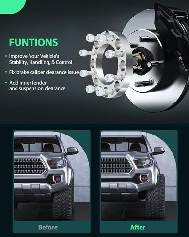 SCITOO 4Pcs 8x170 Wheel Spacers 1 inch Studs 14x2 Bore 125mm Fit for Ford for F-350 Super Duty 1999-2016, for Ford for F-350 2011-2016, for Ford for F-250 Super Duty 1999-2016 in Saudi Arabia