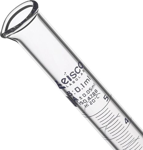 أسطوانة متدرجة من EISCO، 25 مل - فئة التسامح A ± 0.25 مل - قاعدة مستديرة - تخرجات زرقاء - زجاج بوروسيليكات 3.3 in Saudi Arabia