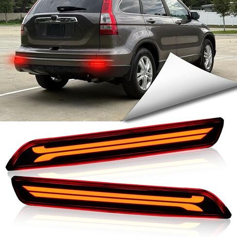 LED المصد الخلفي عاكس أضواء عدة لهوندا CRV CR-V 2010 2011 الذيل مصابيح الفرامل مصابيح الضباب النهار تشغيل ضوء بدوره مصباح إشارة، بديل لتصنيع المعدات الأصلية 33555-SWA-J01، 33505-SWA-J01 (مدخن) in Kuwait