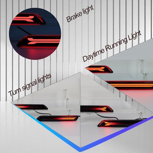 LED المصد الخلفي عاكس أضواء عدة لهوندا CRV CR-V 2010 2011 الذيل مصابيح الفرامل مصابيح الضباب النهار تشغيل ضوء بدوره مصباح إشارة، بديل لتصنيع المعدات الأصلية 33555-SWA-J01، 33505-SWA-J01 (مدخن) in Kuwait