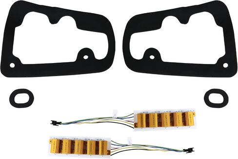 SPEC-D TUNING Black LED Bar Tail Lights Compatible with 2006-2011 Mercedes-Benz W164 ML-Class, Left + Right Pair Assembly in Saudi Arabia