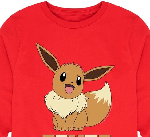 HYBRID APPAREL - Pokémon - Happy Eevee - Youth Long Sleeve Graphic T- Shirt in Kuwait