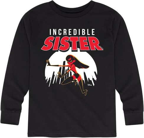 Disney The Incredibles - Incredible Sister - Toddler and Youth Long Sleeve Graphic T-Shirt in Saudi Arabia