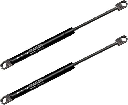 Qty2 Universal Lift Support Struts Arms Spring Damper Shocks Prop Rods Extended Length 10Inch, Compressed Length 6.75 Inch Froce 51 LBS Eyelet Hole 10.2mm for Camper Shell, Canopy, Tool Box in Saudi Arabia