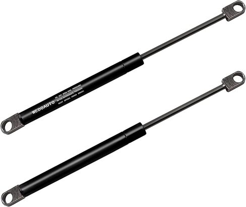 Qty2 Universal Lift Support Struts Arms Spring Damper Shocks Prop Rods Extended Length 10Inch, Compressed Length 6.75 Inch Froce 51 LBS Eyelet Hole 10.2mm for Camper Shell, Canopy, Tool Box in Saudi Arabia