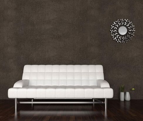 لولو ديكور، مرآة حائط معدنية كريستالية مزخرفة، مرآة مشطوفة مثبتة على الحائط مقاس 24 بوصة (L72MC) in Kuwait