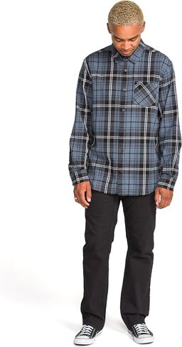 Volcom Mens Loreto Long Sleeve Flannel Shirt – Ultra-Soft Brushed Cotton Plaid Button Down in Saudi Arabia