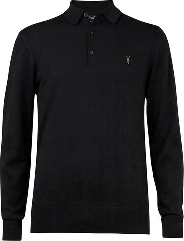 AllSaints Mens Mode Merino Ls Polo in Saudi Arabia