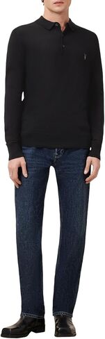 AllSaints Mens Mode Merino Ls Polo in Saudi Arabia