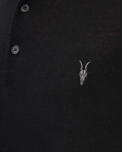 AllSaints Mens Mode Merino Ls Polo in Saudi Arabia