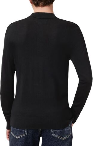 AllSaints Mens Mode Merino Ls Polo in Saudi Arabia
