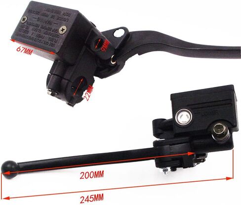 7/8" Motorcycle Front Right Side Hydraulic Brake Master Cylinder, Replacement for Honda TRX250 TRX300 TRX350 TRX400 TRX450, Replacement for Honda Foreman Rubicon 500 2001-2016 in Saudi Arabia