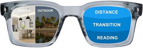 Photochromic Progressive Multifocal Reading Glasses for Men Women Transition Multifocus Readers in Saudi Arabia
